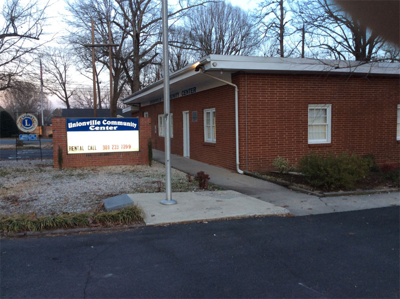 Unionville Community Center Town of Unionville, NC